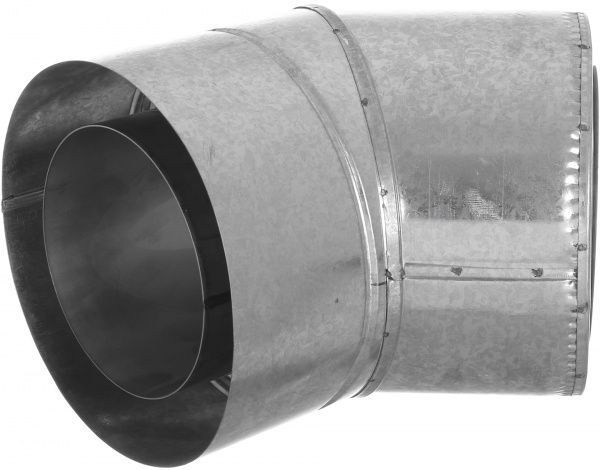 Колено термо 1 мм нерж/оц Ф150/220 мм 45°LIRA-LTD 