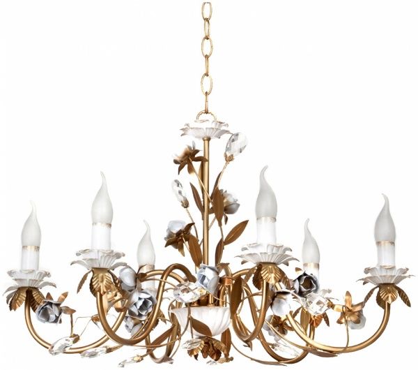 Люстра подвесная Vitaluce 6xE14 золото V1082/6 