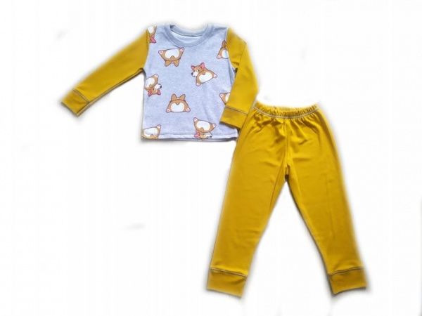 Піжама для дівчаток Маленькие люди №2 р.134-140 жовтий 