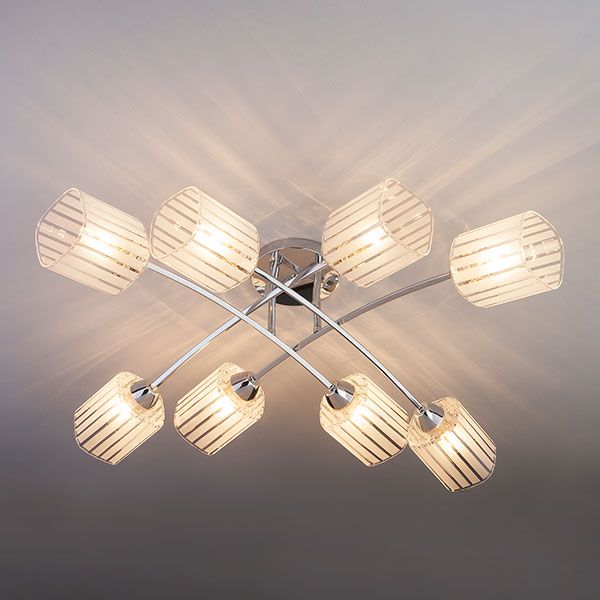 Люстра потолочная Strotskis Ruby 30125/8 8x60 Вт E27 хром 