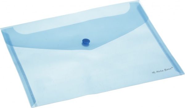 Папка-конверт на кнопке А5 синяя Nota Bene