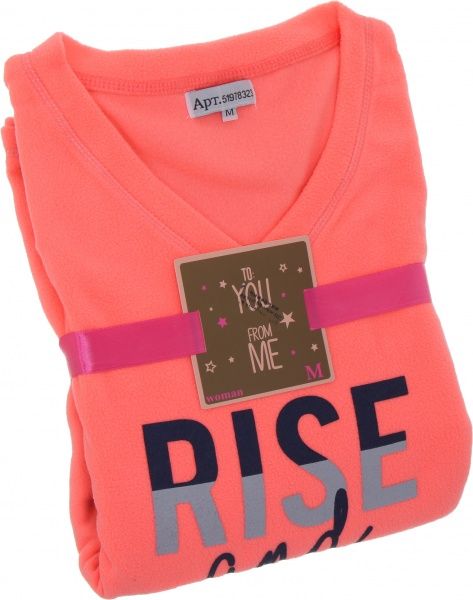 Костюм домашний женский La Nuit Coral р. XS оранжевый с черным 