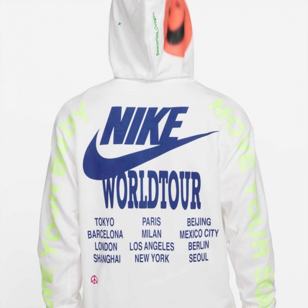 Джемпер Nike M NSW PO FT HOODIE WTOUR DA0931-100 р. 2XL белый