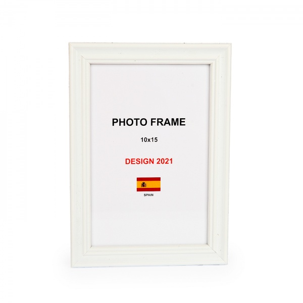 Рамка для фото 1 фото 10x15 см белый матовый 