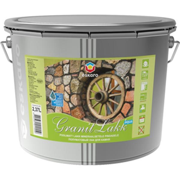 Лак для камня GRANIT Lakk Eskaro полумат 2,4 л