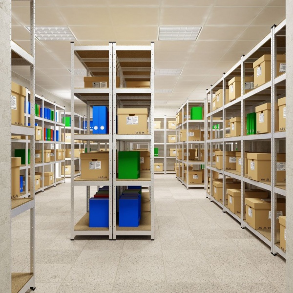 Стеллаж металлический Меткас Стандарт оцинкованный 2000x1200x600 мм полка 5 шт. цинк 