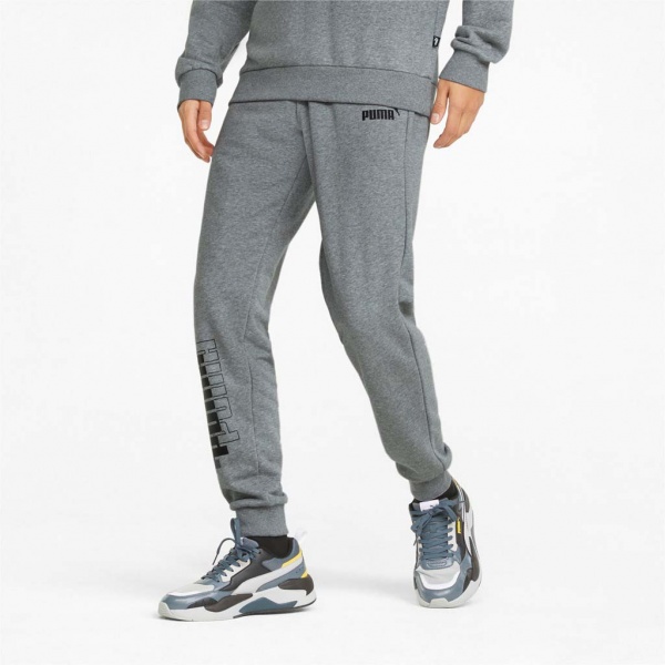 Штани Puma POWER LOGO SWEATPANTS 84738103 р. L сірий