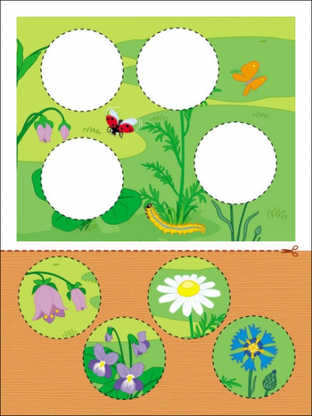 Аппликация АРТ Вырезание кругов, овалов. Уровень 4 374506