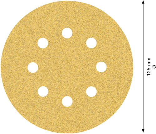 Набір кругів самоклейких Bosch ExC470 Hook&Loop 125 мм 5 шт. 2608900804