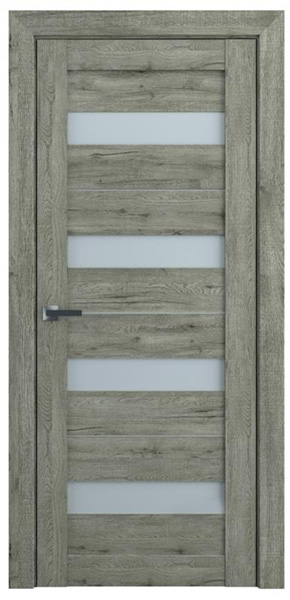 Дверное полотно Dverona 501 ПО 600 мм дуб вулканический 