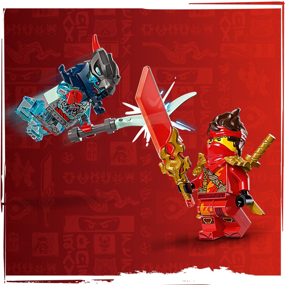 Конструктор LEGO NINJAGO Скоростная гонка Кая на мотоцикле 71838
