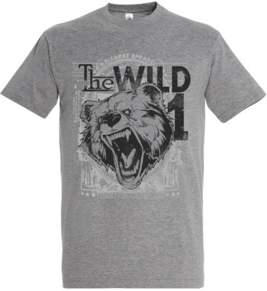 Футболка Sol's с рисунком р. M темно-меланжевый 