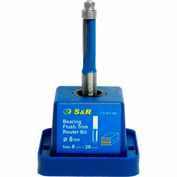 Фреза кромкова з підшипником циліндрична S&R 8 мм