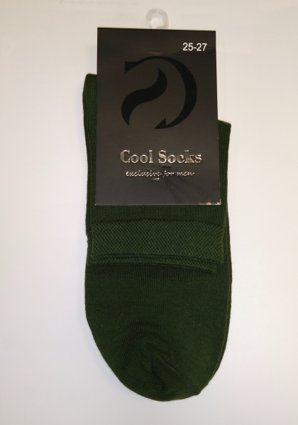 Шкарпетки чоловічі Cool Socks 17305 р. 25-27 хакі 1 пар 