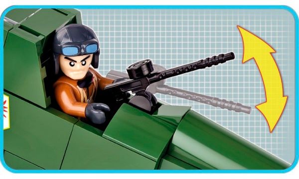 Конструктор Cobi Вторая Мировая Война Самолет PZL Карась P-23B COBI-5522