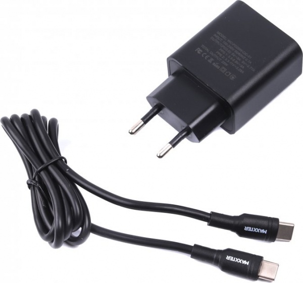 Сетевое зарядное устройство Maxxter WC-PD25W-CtC-01 