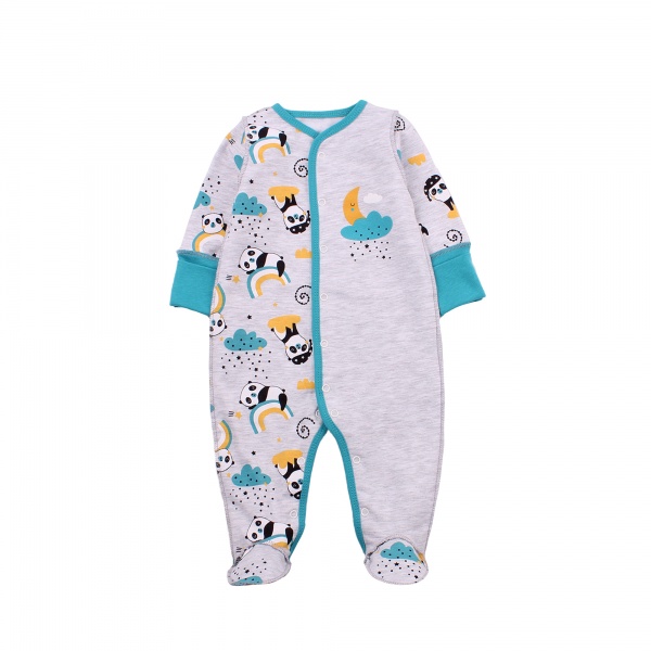 Комбінезон ясельний унісекс Фламінго р.56 меланж 365-006 