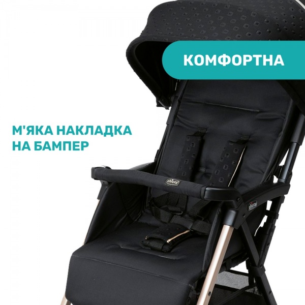 Коляска прогулочная Chicco Ohlala 3 Black Re-Lux 79733.56 
