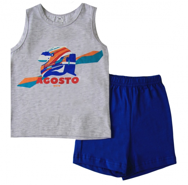 Піжама для хлопчиків Smil р.128 світло-сірий 104680 