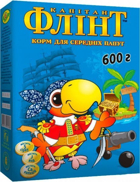 Корм Флінт для середніх папуг 600 г
