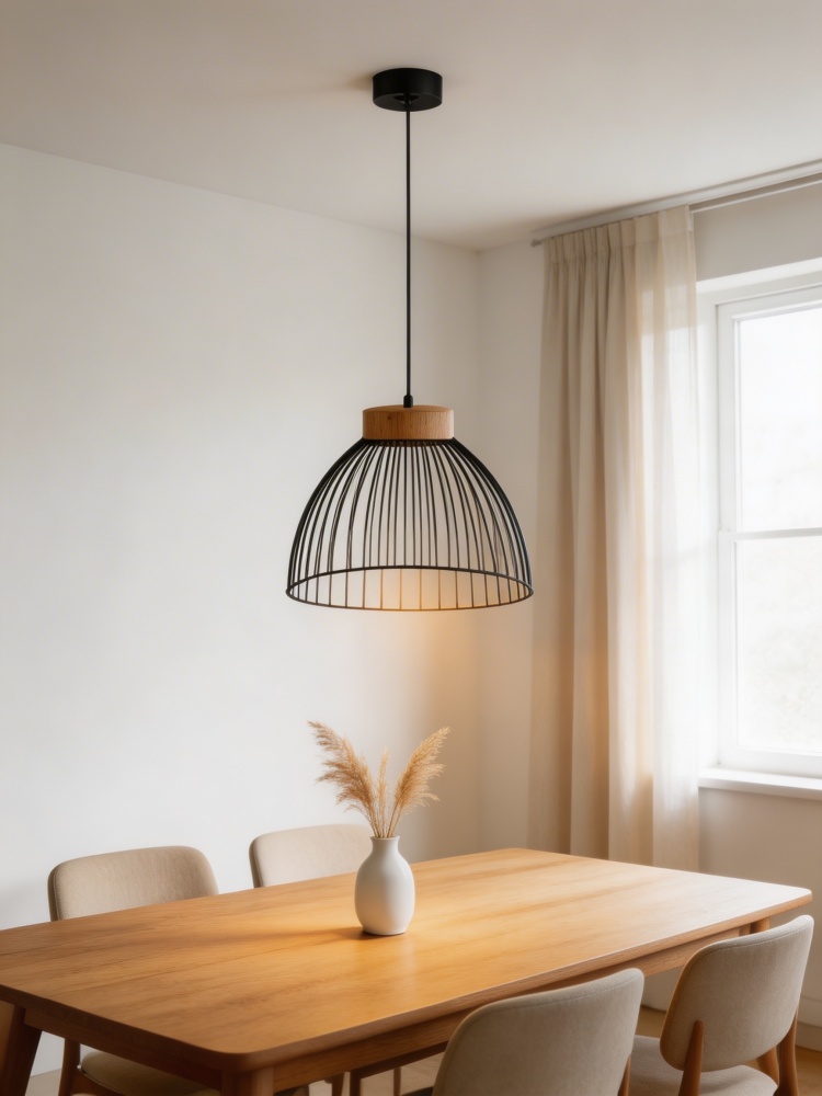 Світильник підвісний LIGHT SET BUK 400 1x12 Вт GX53 чорний/дерево