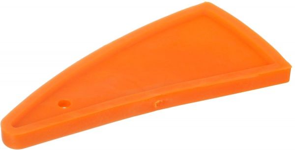 Шпатель для герметика бумеранг помаранчевий гумовий 