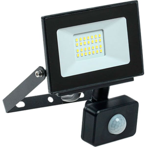 Прожектор с датчиком движения IEK СДО 06-20Д LED 20 Вт IP54 черный 