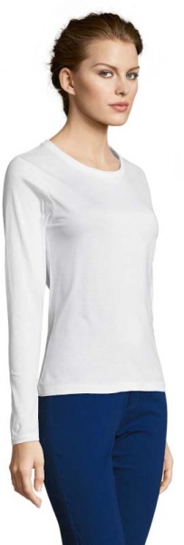 Футболка з довгим рукавом Sol's Majestic 11425102 р.S білий