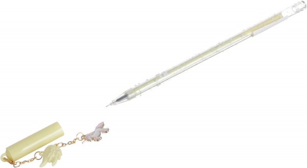 Ручка гелевая На крыльях желтый 