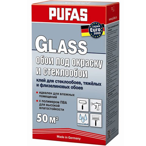 Клей для шпалер PUFAS Glass 500 г