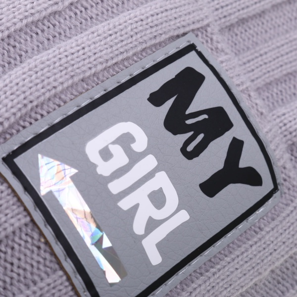 Шапочка детская для девочки Kraft+ р.52-54 серый 1835 