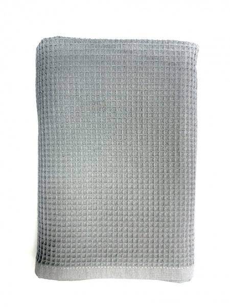 Полотенце вафельное 40x60 см светло-серый Ideal 