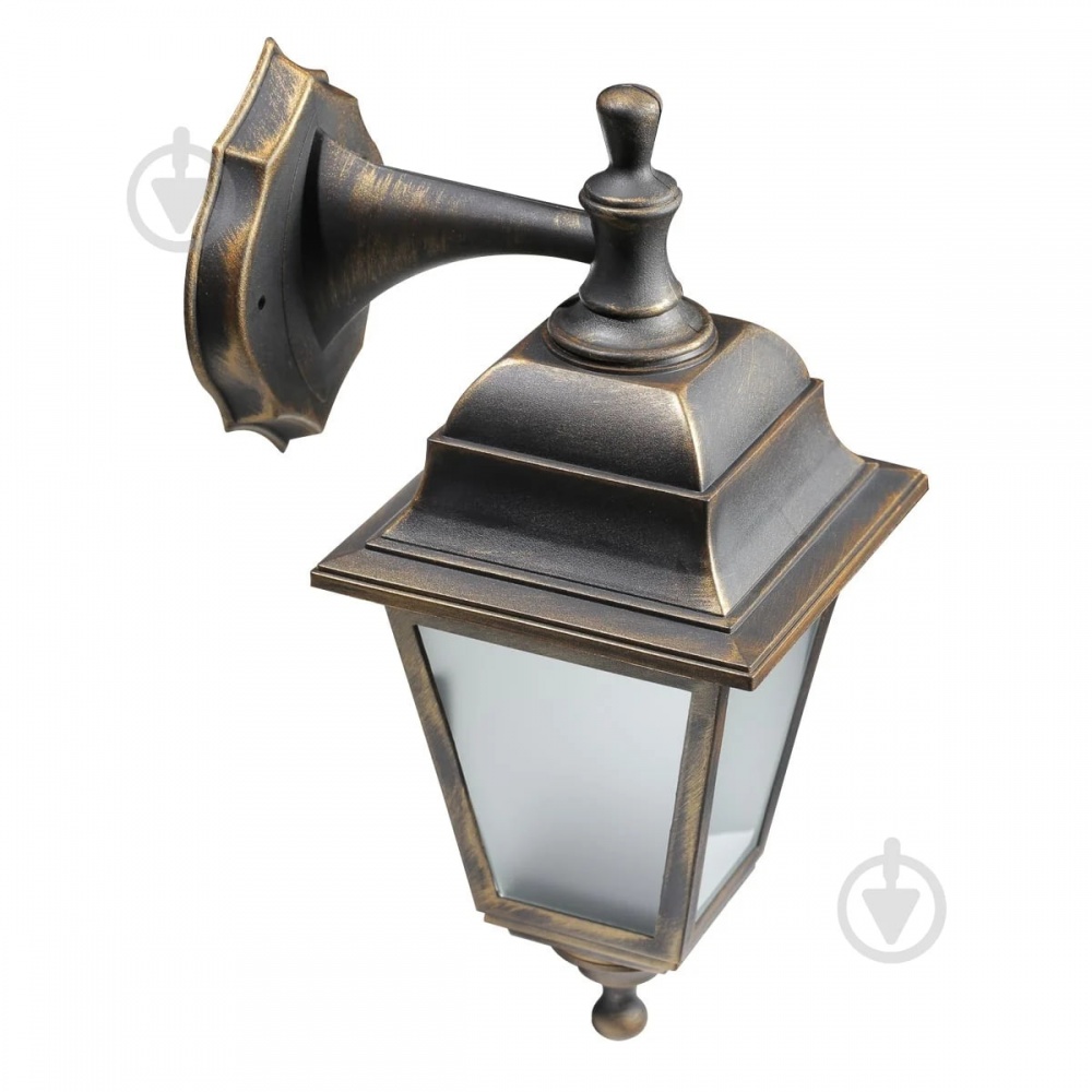 Світильник вуличний декоративний Expert Light Кантрі E27 IP44 антична латунь GAR-1027-TEП