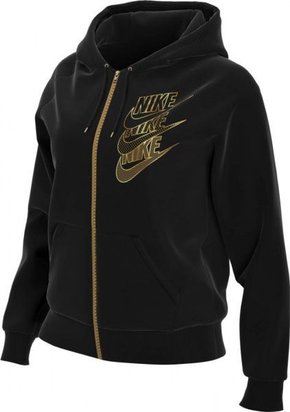 Джемпер Nike W NSW HOODIE FZ BB SHINE BV4988-010 р. S чорний