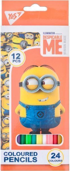 Карандаши цветные Minions 12/24 цветов YES