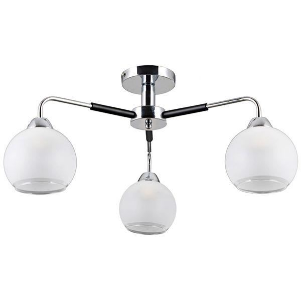 Люстра потолочная Victoria Lighting Paulo/PL3 3x40 Вт E27 хром/черный 