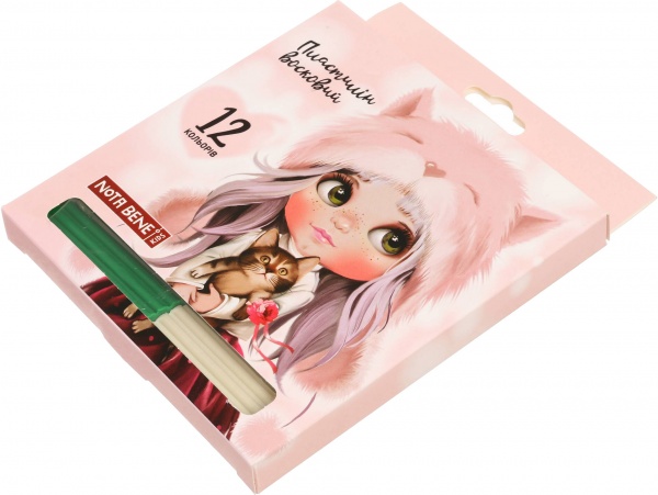 Пластилин восковый Anime 12 цветов Nota Bene