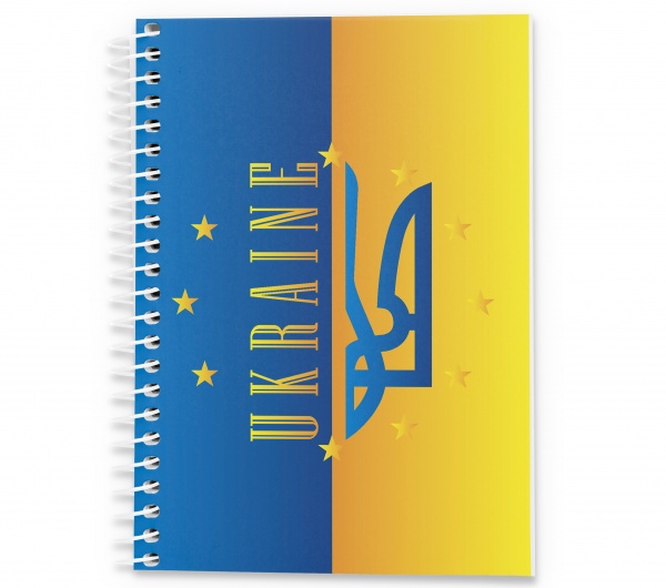 Блокнот Украина трезубец А7 48 лист. 1В2309 Аркуш