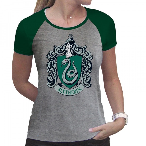 Футболка для дівчаток Harry Potter Serpentard р.170-176 сірий ABYTEX508M 