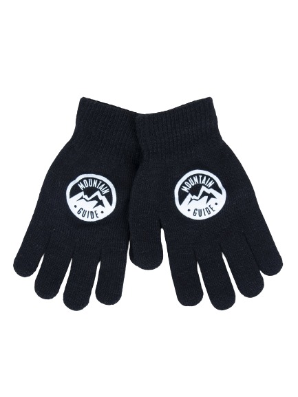 Варежки YO! горы р.16 черный 