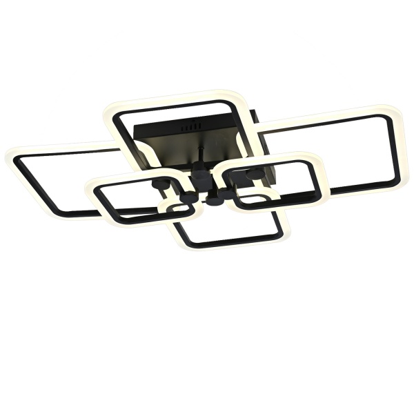 Люстра светодиодная Victoria Lighting 126 Вт без цоколя черный Fixy/PL6 black 