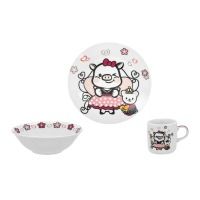 Набор детской посуды Sweety Pink из 3 предметов Limited Edition