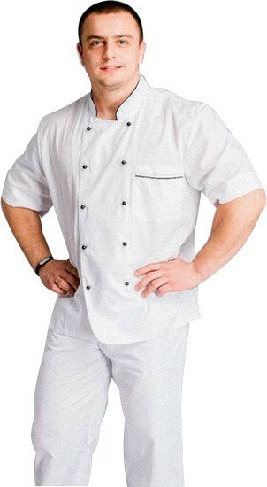 Штани для кухаря Lux-Form P02124 р. 44 білий