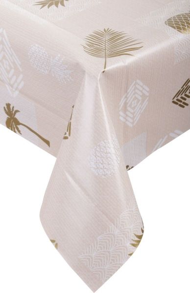 Скатерть Абстракция 110x140 см бежевый с золотым Джованні Ботічеллі 