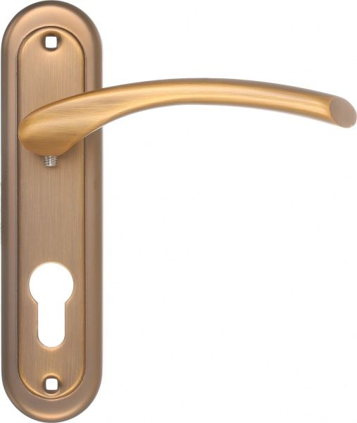 Замок врезной с ручками Blazer MACC PZWC 62 мм матовая бронза