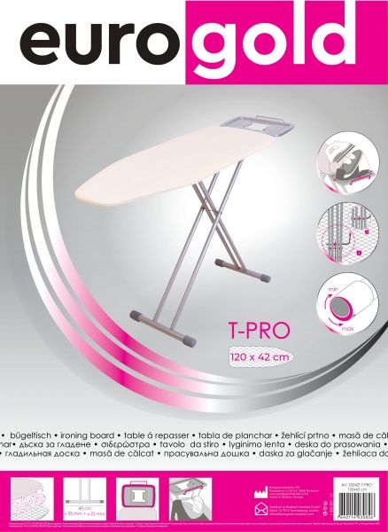 Гладильная доска Eurogold T-PRO (E) 120х42 см 