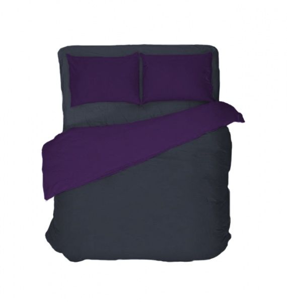 Комплект постільної білизни євро Graphite/acai Domikus 