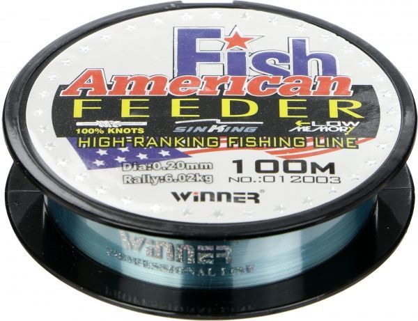 Леска Winner Original Fish American Feeder 100м 0,20мм 6,02кг 012003