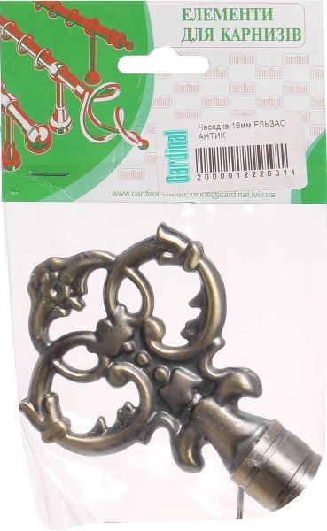 Наконечник Cardinal Ельзас набірний d16 мм антик 