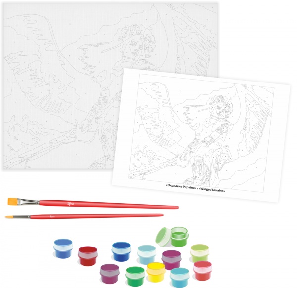 Картина по номерам Крылатая Украина 35x45 см Rosa Start 